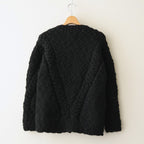 夜を紡ぐ Knitted cardigan #black [TLF-126-hkn003]