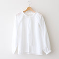 ラミーコットンローン ボウタイブラウス #WHITE [241784]