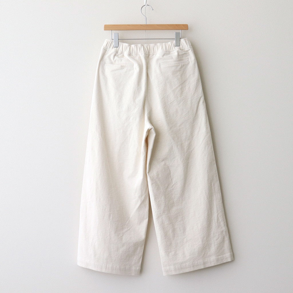 11WALE CORDUROY EASY WIDE PANTS #9100 OFF.WHITE [GNMDS2052CP]