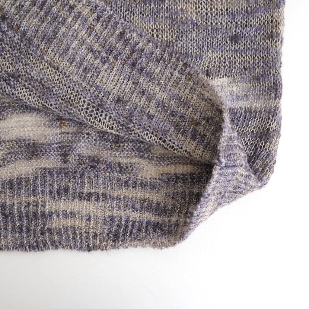 linen & silk melange slub yarn P/O #violet melange [WXSP-UW101]