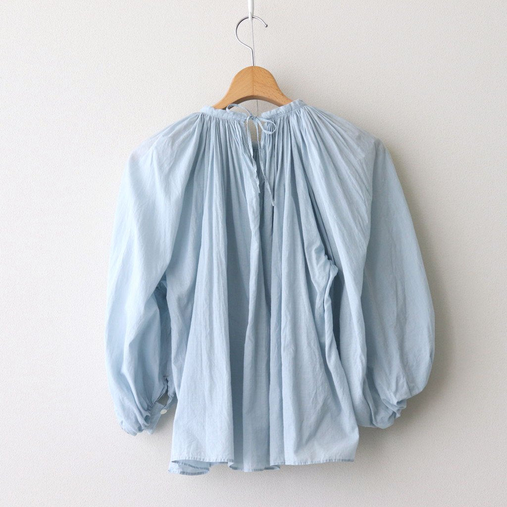 GARMENT DYE LAWN GATHER SMOCK #Sax [no.7520]