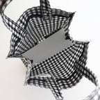 PAPER TOTE SMALL #GINGHAM BLACK [TMB-2286H]