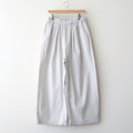 COTTON/LINEN DYED WEATHER 2TUCK WIDE EASY PANTS #9200 LT.GREY [GNMDS2502CLW]