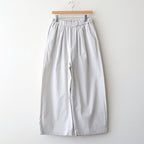 COTTON/LINEN DYED WEATHER 2TUCK WIDE EASY PANTS #9200 LT.GREY [GNMDS2502CLW]