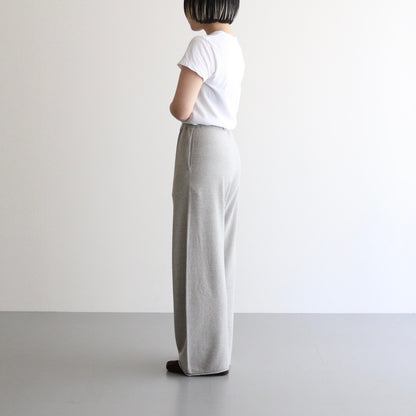 brushed silk cotton wide straight pants #gray [WVFL-UW103]