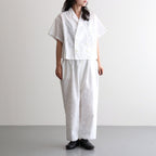 ⼼の花苑 Relaxed-fit trousers #white [TLF-226-PT007-ec]