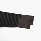 Stripe Long-sleeved Tee #Brown x Black [Oni068]