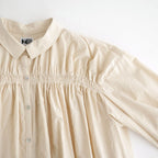 shirring blouse #paper LIGHT BG [KJ602AW44]