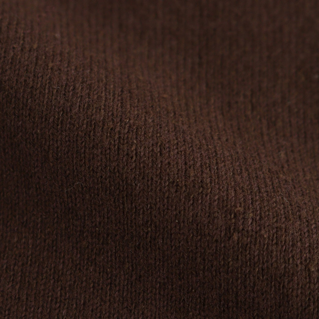 brushed silk cotton wide straight pants #dark brown [WVFL-UW103]