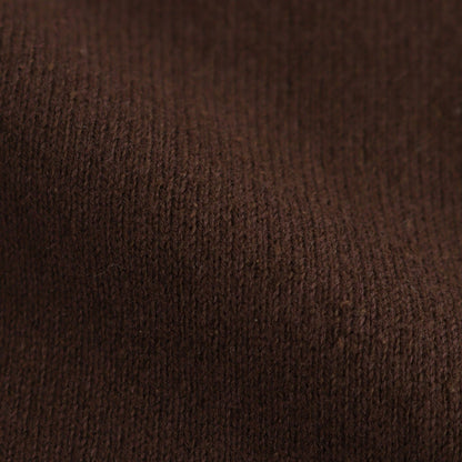 brushed silk cotton wide straight pants #dark brown [WVFL-UW103]