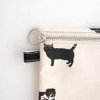 FLAT POUCH MEDIUM #CAT/BLACK [TMB-2577H]