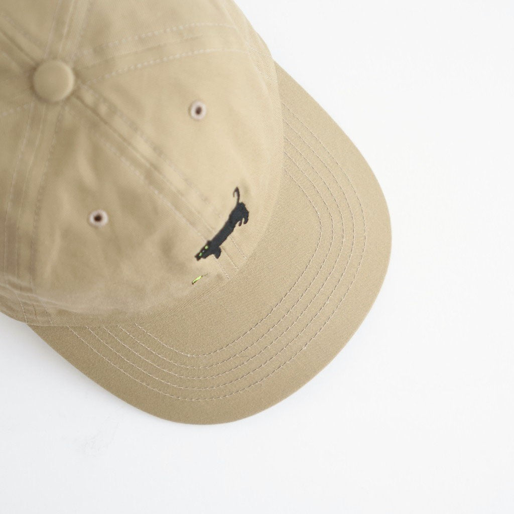 BLACK CAT CAP #TWILL BEIGE [TMBA-117H]