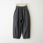 夜の散歩 Wide tapered trousers #Black [26F-PT062-CSD]