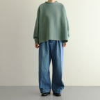 スライバーニットモックネックワイドPO #ミントグリーン [US250CT002]