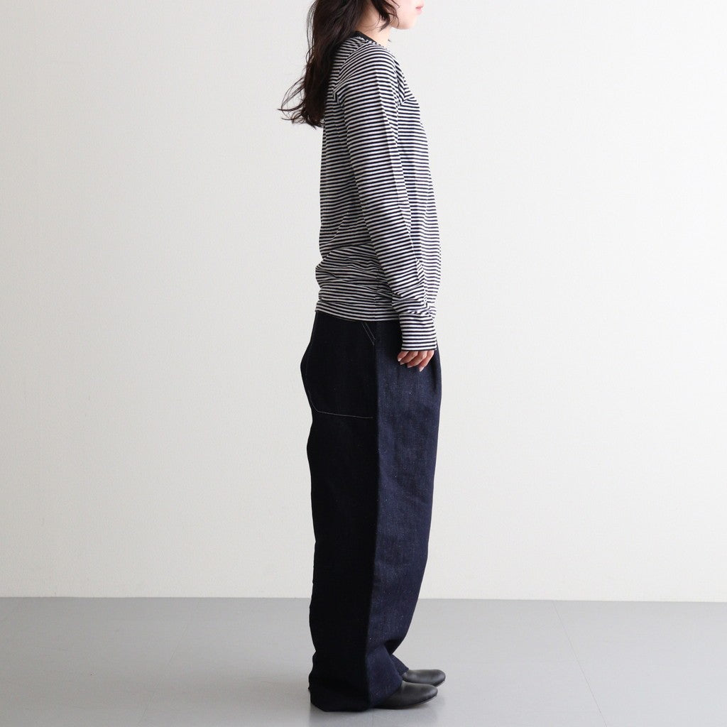 G.B. L/T SHIRT APPLE PATCH #Black Thin [no.8030]