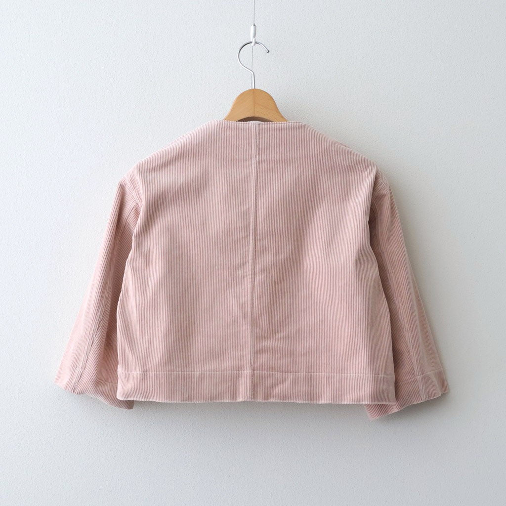 9W CORDUROY WIDE SLEEVE JACKET #Pink [no.7747]