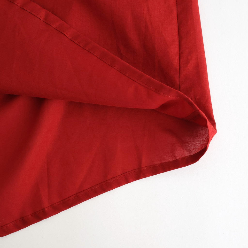 静寂の欠片 Back open garher dress #Agate red [TLF-126-op001-la]