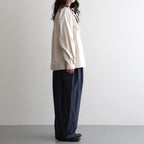 roll-up tuck pants #paper NV [KJ507SS51]