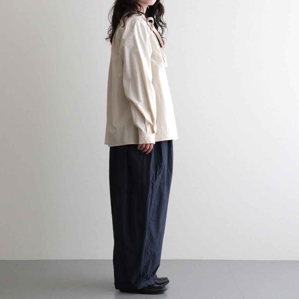 roll-up tuck pants #paper NV [KJ507SS51]