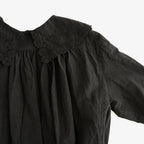 乾いた庭：レースカラーワンピース #black [13261-05111]