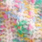 superkid mohair & cotton nep yarn ribbed-knit C/D #pink [WVFL-UW111]