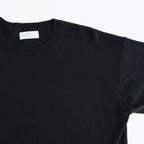 14GG 2PLY PLAIN STITCH COTTON/WOOL/CASHMER CREW-NECK PULLOVER #9900 BLACK [GNSL24542]