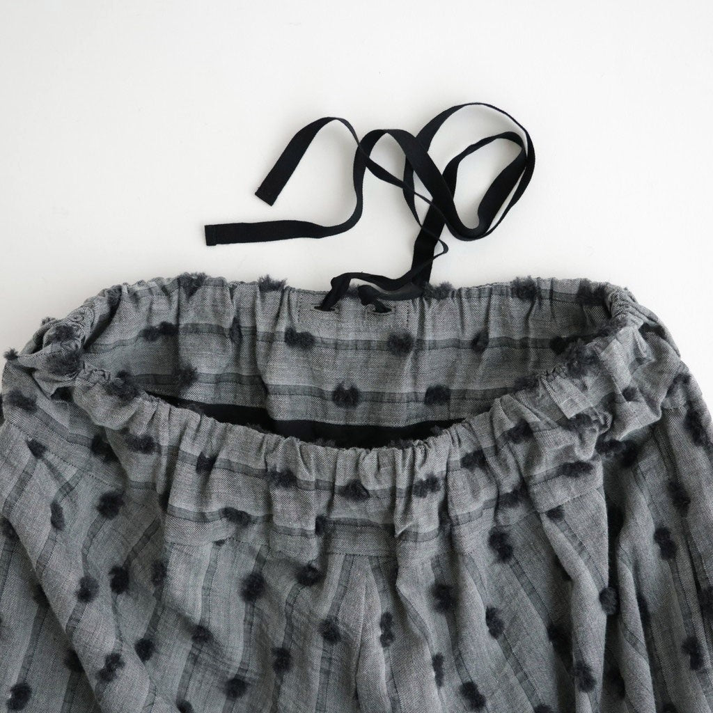 夕暮れの唄：サルエルパンツ #gray×dark charcoal [13261-10313]