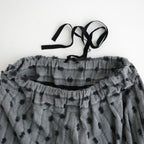 夕暮れの唄：サルエルパンツ #gray×dark charcoal [13261-10313]
