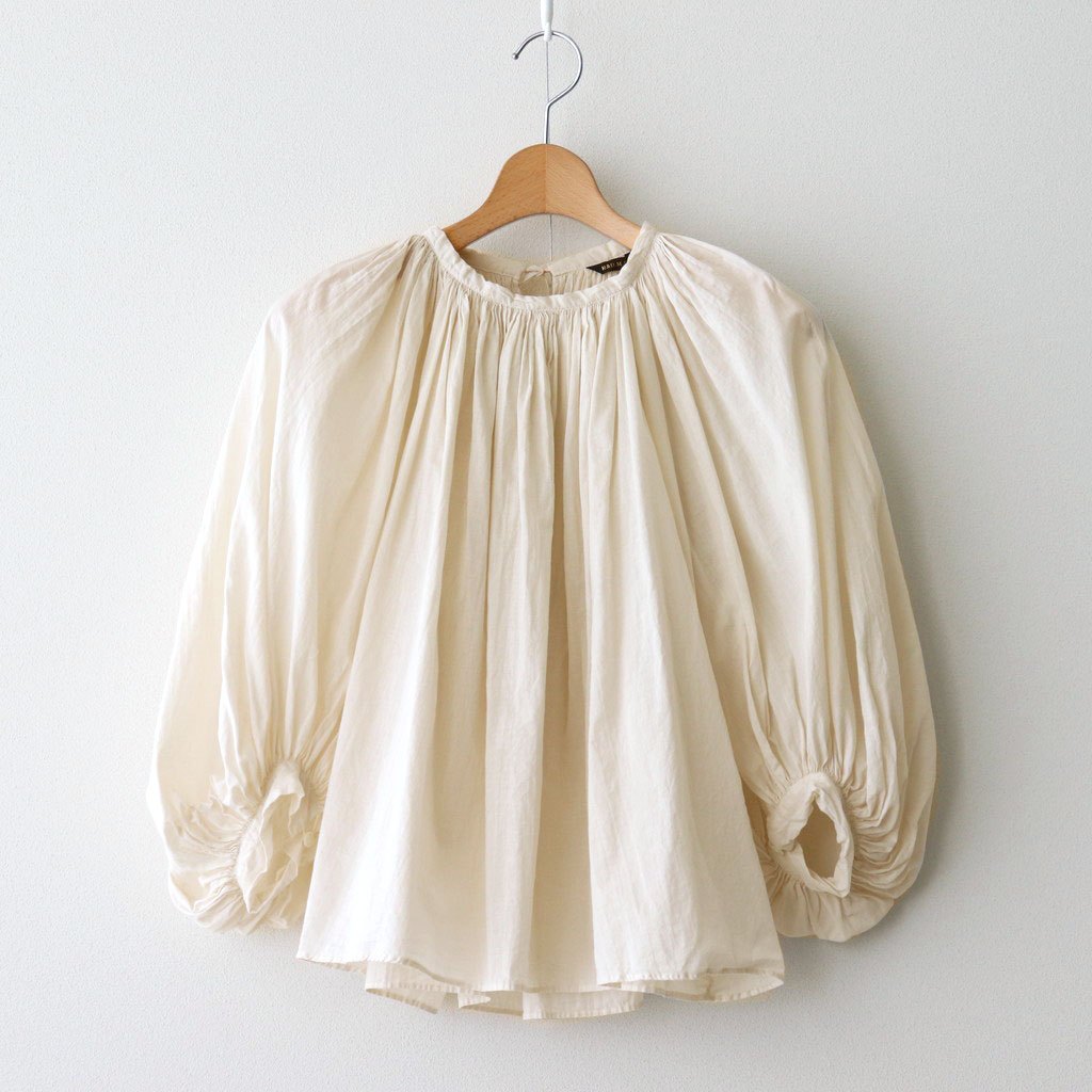 GARMENT DYE LAWN GATHER SMOCK #Natural [no.7520]