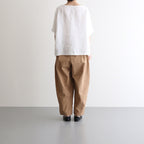 飾る春 Wide tapered trousers #Tan [TLF-225-pa002-Reht]