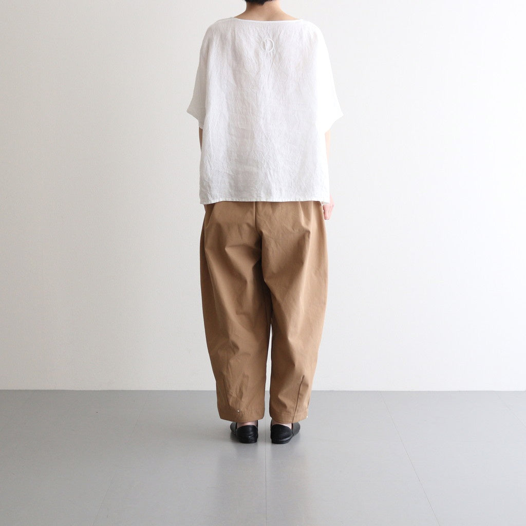 Wide tapered trousers #Tan [TLF-225-pa002-Reht]