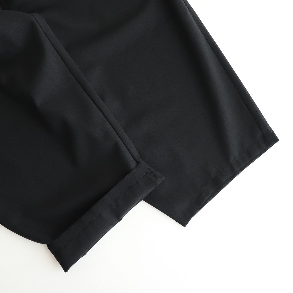 輝かしい影 Elastic waist wrap pants #Black [TLF-225-pa004-em]