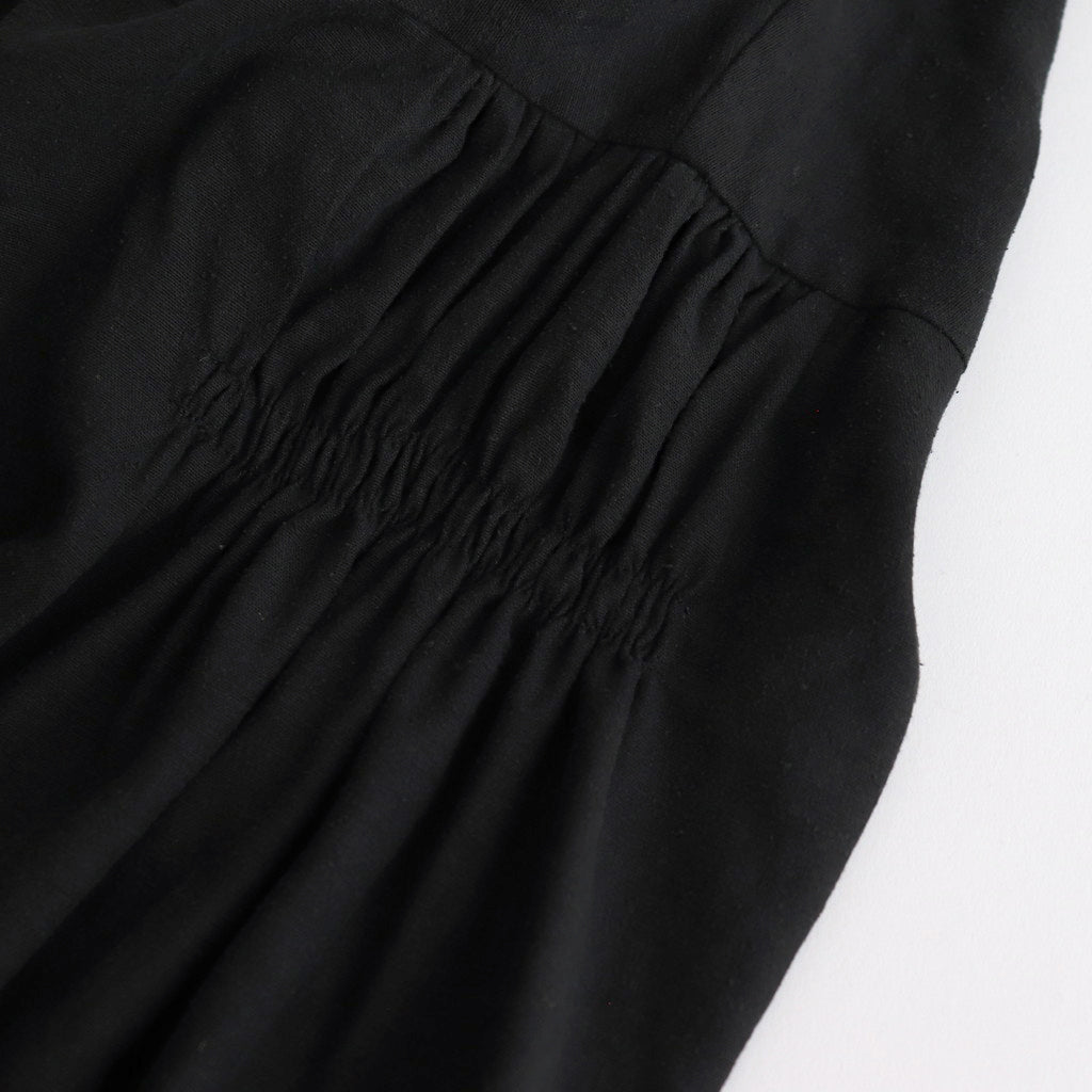 月夜の晩 black biaude dress #black [TLF-124-op008-sn]