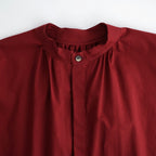 沈黙の音色 Flared blouse #Bordeaux [26F-SH001-CL]