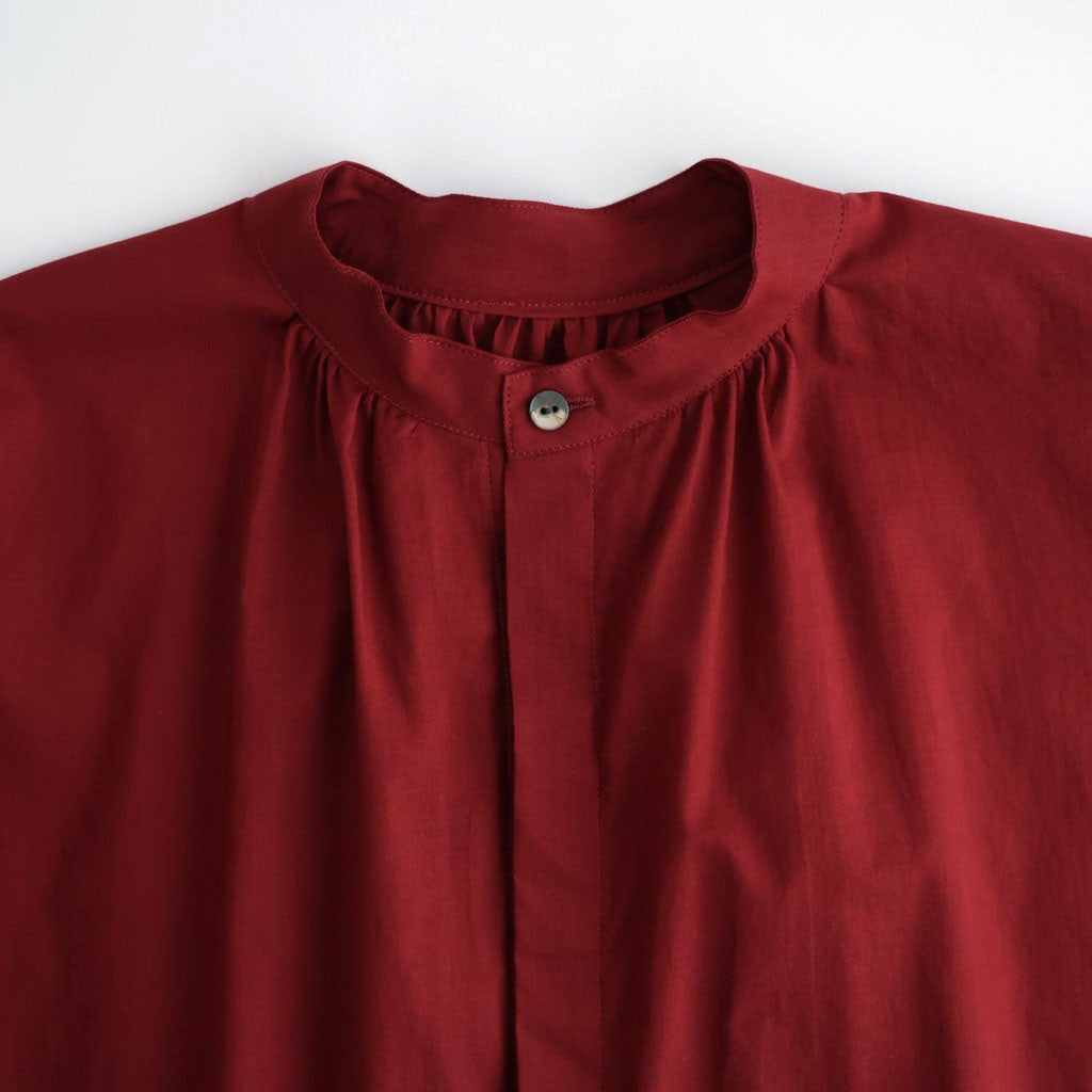 沈黙の音色 Flared blouse #Bordeaux [26F-SH001-CL]