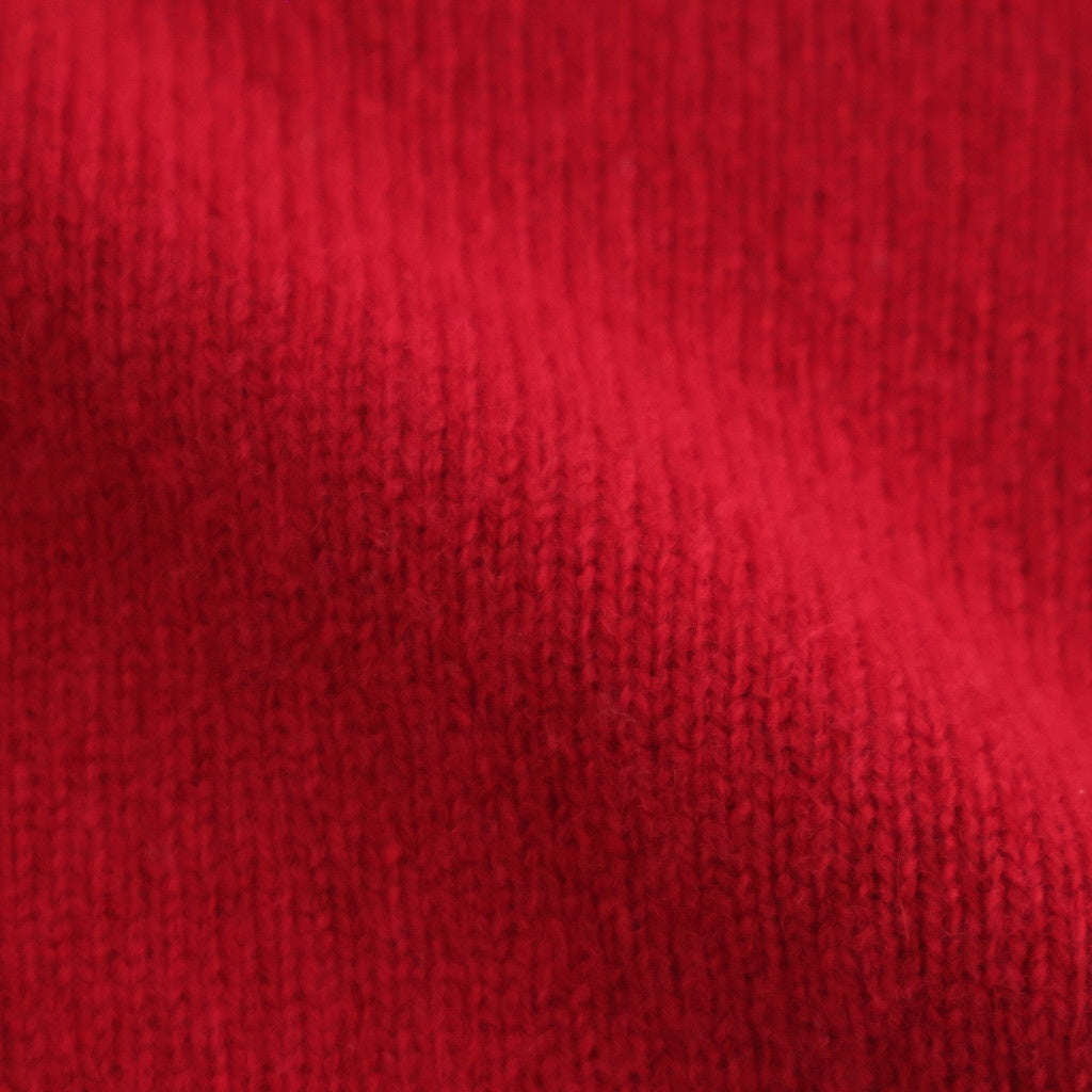 fine lambs wool crew-neck P/O #red [WVFL-UW117]