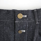 夜の散歩 Wide tapered trousers #Black [26F-PT062-CSD]