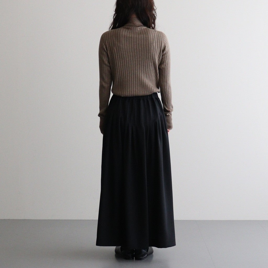 記憶の庭 Tucked skirt #Black [26F-SK042-RP]