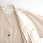 幻の花 Embroidery cocoon jacket #milk [TLF-126-jk001-nc]