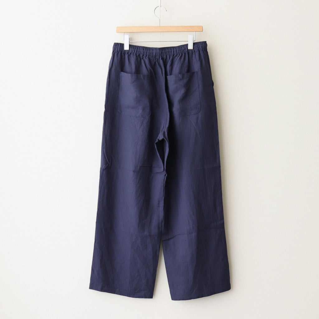 French Linen Straight PT #Navy [TS250PT078]