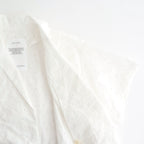 ⼼の花苑 Open-collar cropped overshirt #white [TLF-226-SH007-ec]