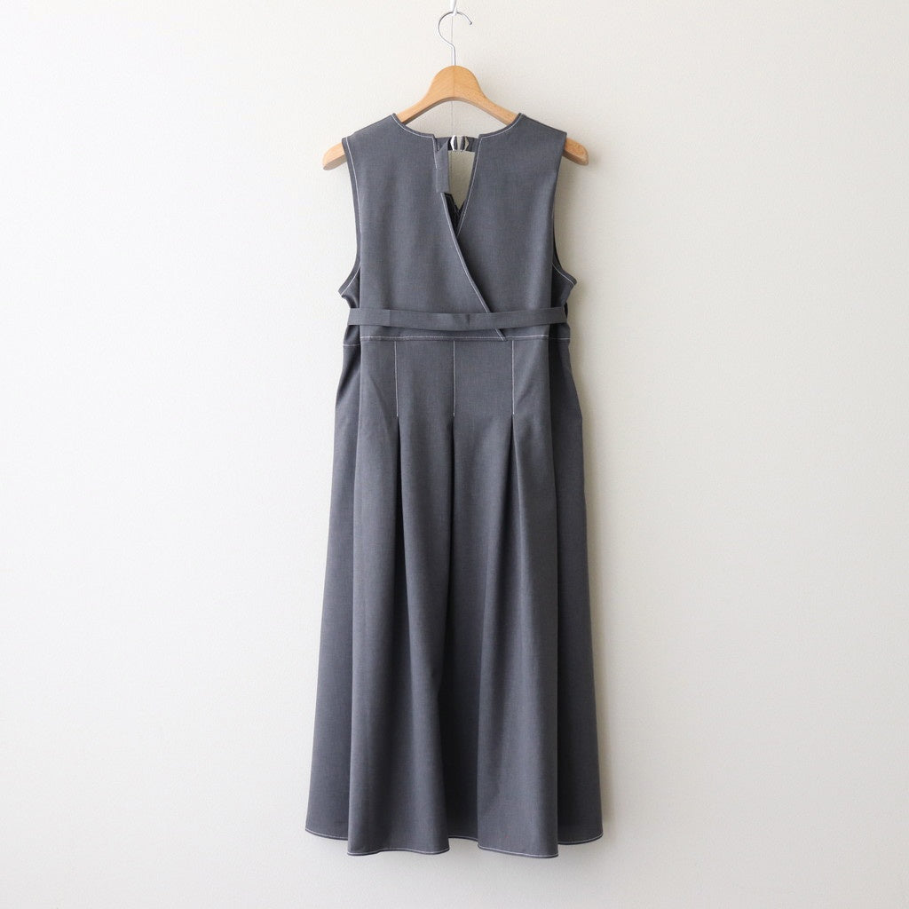 woolly like stitch dress #gray [1559-003]