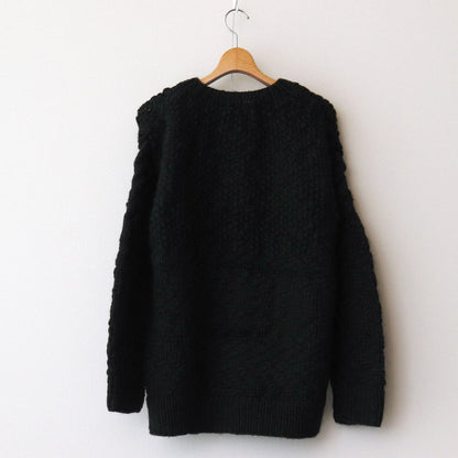 Knitted cardigan #black [TLF-125-kn003-hk]