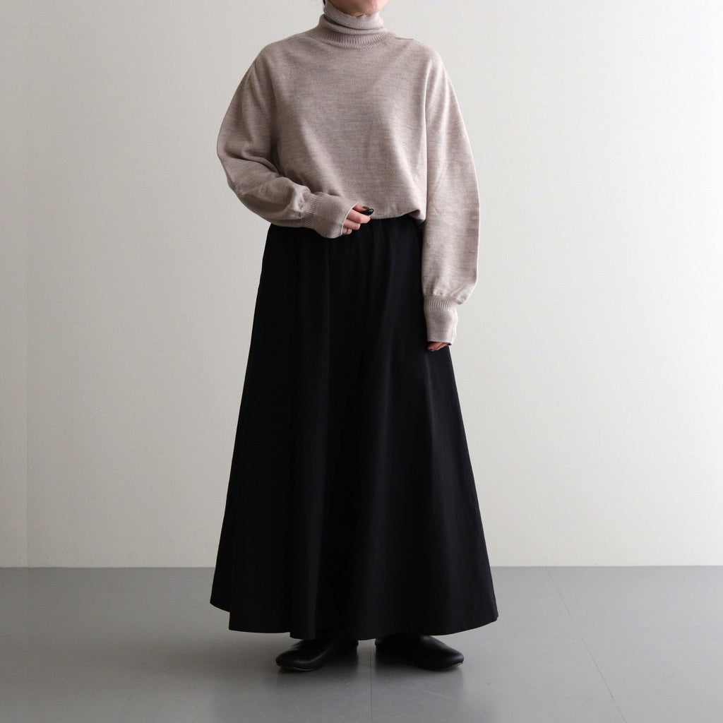 薄氷の汀 Circular skirt #black [TLF-125-sk001-tp]