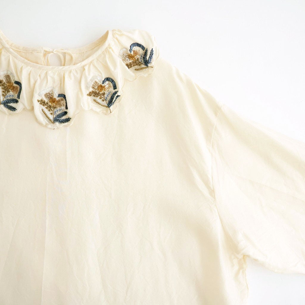 Volant blouse #ivory [32-0014A]