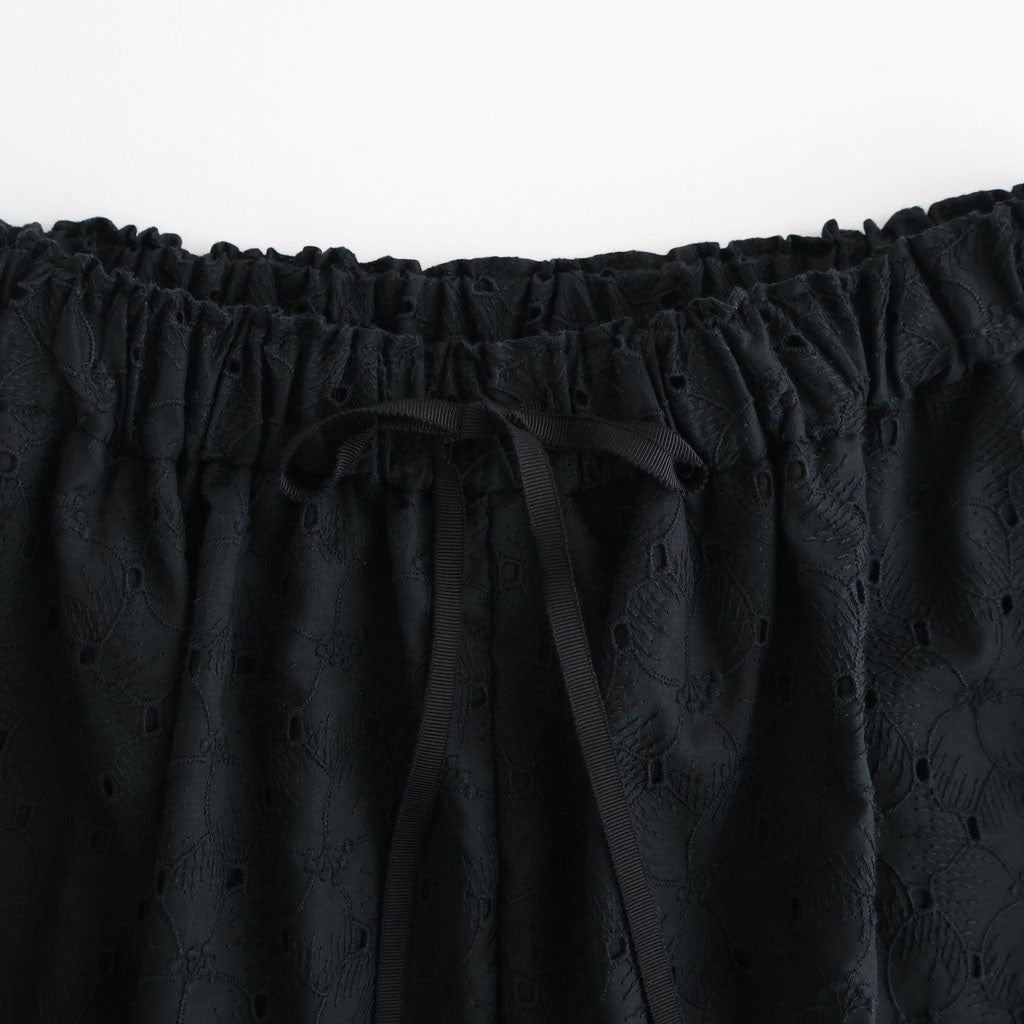 ⼼の花苑 Relaxed-fit trousers #black [TLF-226-PT007-ec]
