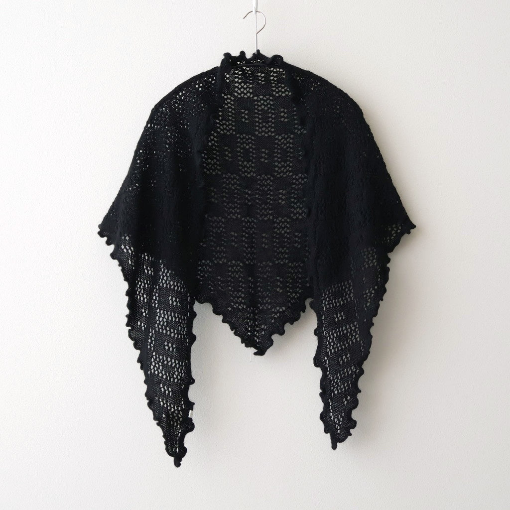TRIANGLE SCARF #9900 BLACK [BNSL2551]