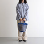 STRIPE SISAL BAG #3781 BLUE / NATURAL [ANSL2501]