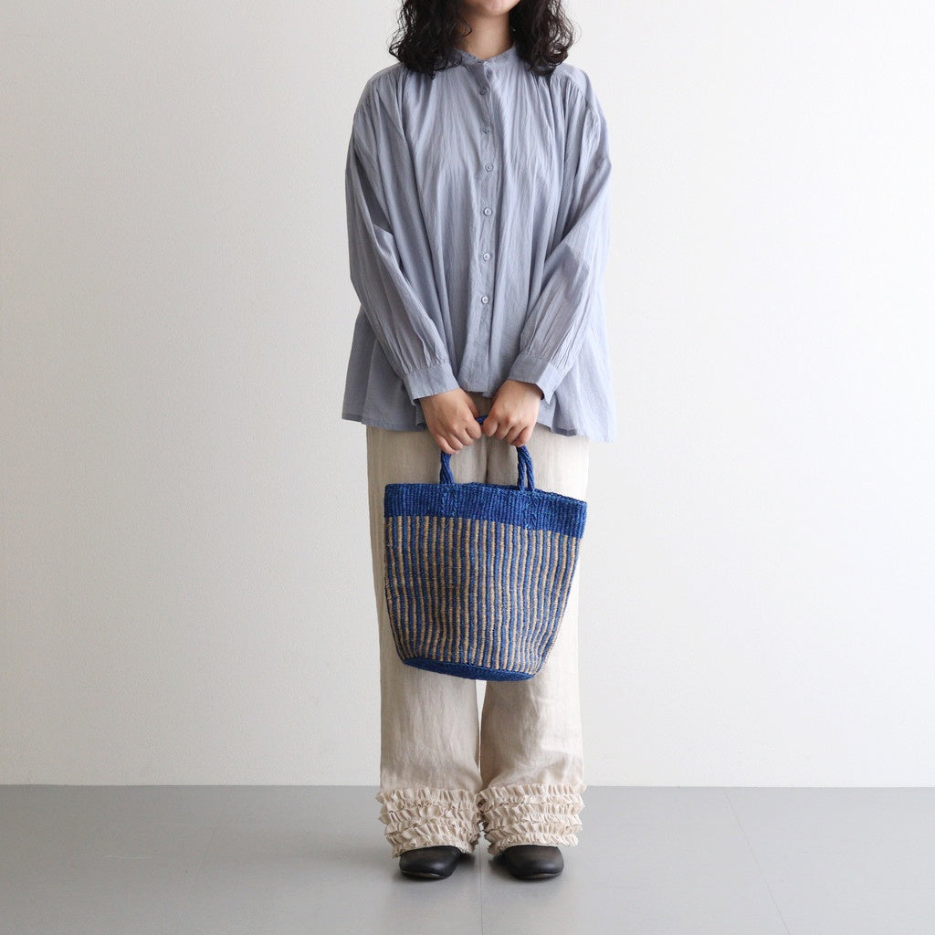 STRIPE SISAL BAG #3781 BLUE / NATURAL [ANSL2501]