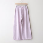 brushed silk cotton wide straight pants #lilac [WVFL-UW103]
